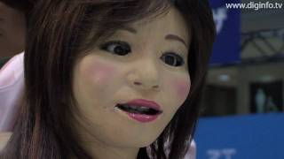 SAYA Lifelike Reception Robot  DigInfo [upl. by Egduj206]