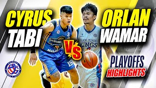 ORLAN WAMAR VS CYRUS TABI POINT GUARD BATTLE PILIPINAS SUPER LEAGUE [upl. by Ditter]