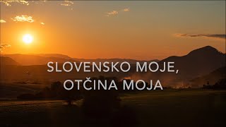 Hrdza  Slovensko moje otčina moja Lyrics Video [upl. by Pacificia]