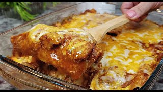 CHICKEN ENCHILADAS  Cheesy Enchiladas Made Easy  ENCHILADA SAUCE RECIPE [upl. by Harbour]