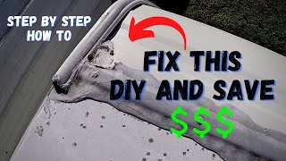 How to Seal RV Roof Seams with Dicor Lap Sealant [upl. by Haye]