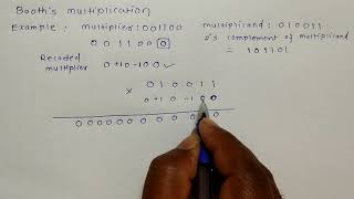 Booths Algorithm with Example  COA  booths  booths algo [upl. by Ardnasak930]