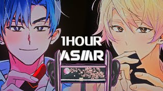 1 hour ASMR 👽😴homecare Tapping Makeup Massage Insomnia cure RP ear licking nail salon [upl. by Dailey698]