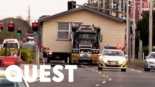 Navigating A House Out Of Town With Help From The Police  Outback Truckers [upl. by Niamrahc599]