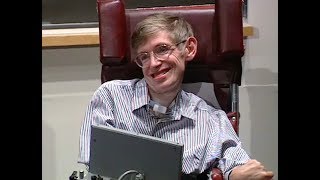 Stephen Hawking speaks at MIT  Education and Technology Sept 1994 [upl. by Lilhak]