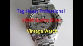 Vintage Tag Heuer Professional 200M Quartz Diver Watch [upl. by Pearse]