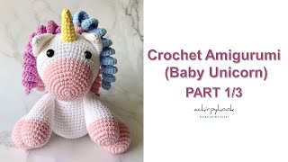 Crochet Baby Unicorn Amigurumi Part 13 ENG [upl. by Ameen]