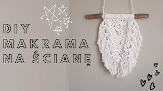 💖DIY PROSTA MAKRAMA NA ŚCIANĘ 💖 macrame wall hanging [upl. by Brant]