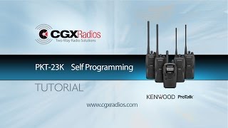 Kenwood ProTalk PKT 23K Self Programming [upl. by Philine108]