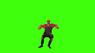 TF2 Engineer  The Kazotsky Kick Taunt Green Screen 60 FPS [upl. by Konstantine663]