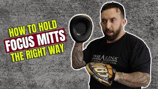 How To Hold Focus Mitts For Boxing and MMA [upl. by Sitnerp]