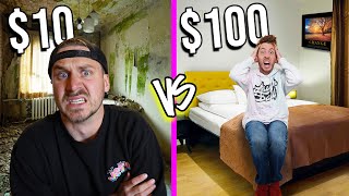 10 vs 100 MOTELS Low Budgets ONLY Challenge [upl. by Koerlin]