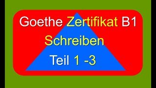 Schreiben B1  Examen Goethe Zertifikat [upl. by Artekal]