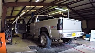 Silverado 53 Basic Bolt Ons Dyno [upl. by Adahs578]