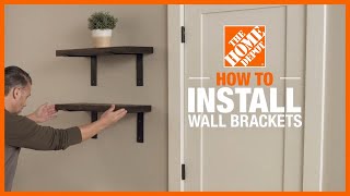 How to Install Wall Brackets  DIY Projects  The Home Depot [upl. by Airemahs]