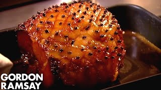 CHRISTMAS RECIPE Honey Glazed Ham With Pear amp Saffron Chutney [upl. by Ladnek]