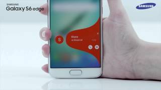 Samsung Galaxy S6 edge  How To use the edge screen feature [upl. by Eniagrom]