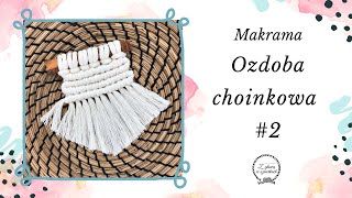 NATURALNE OZDOBY CHOINKOWE ZE SZNURKA 2  DIY Makrama [upl. by Alleunamme]