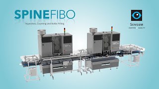 Sensum  SPINE FIBO  Inspection counting and bottle filling  parallel performance system [upl. by Peih712]