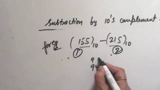 10s complement subtraction [upl. by Eiro]