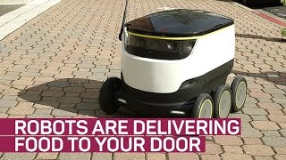 Robots are delivering food to your door [upl. by Aiuqcaj]