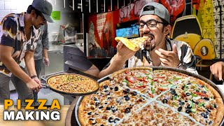 INCREDIBLE PIZZA MAKING IN PAKISTAN  Best In Lahore [upl. by Himelman]