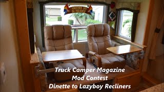 How to change an RV Dinette to Lazyboy Recliners [upl. by Krissie615]