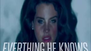 LANA DEL REY  COLA Lyric Video [upl. by Agnew]