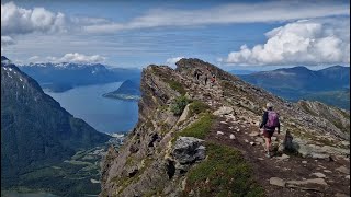 Hiking the Romsdalseggen ridge [upl. by Naimerej]