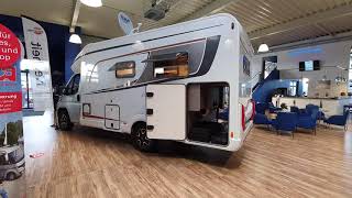 Small motorhome with large rear lounge Unusual layout Bürstner Lyseo 644G [upl. by Margot]