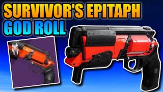 Farm Survivors Epitaph God Roll  How to get New Crucible Hand Cannon and Best Perks [upl. by Iron]