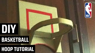 How to make a basketball hoop for your room Very easy [upl. by Dick399]