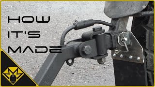 Single Wheeled Motorcycle Trailer Part2 UJoint WiringSuspension [upl. by Analiese]