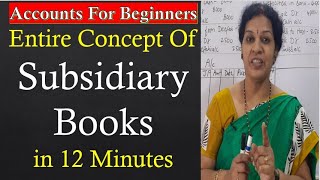 11 Entire Concept Of Subsidiary Books in 12 Minutes [upl. by Fenner275]