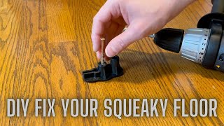 DIY Fix Squeaky Hardwood Floors [upl. by Eadie]