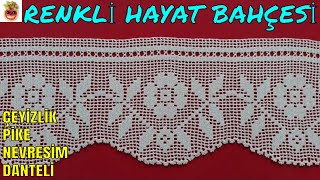 Pike ve Nevresim Takımı Danteli  Çeyizlik Uç Dantel Modeli  Anlatımlı Yapılışı  Oya El İşi Örgü [upl. by Issak799]