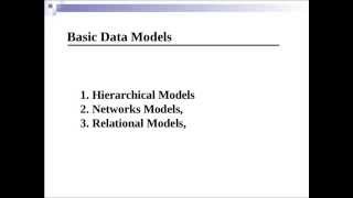 Lessons Basic Data Models of Database [upl. by Naejamron]