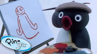 Pingu the Great Artist 🎨  Pingu Official  1 Hour  Cartoons for Kids [upl. by Jordain603]