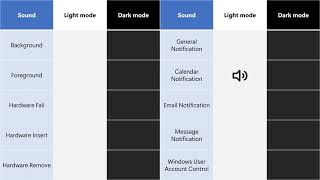 Windows 11 sounds in light mode and dark mode [upl. by Rednasela]