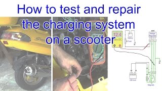 How to test and repair the charging system on a scooter [upl. by Durkee]