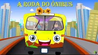 A roda do ônibus roda roda  Portuguese Wheels on the bus  Video musical infantil [upl. by Latif]