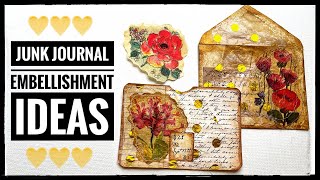 Junk Journal Embellishment Ideas [upl. by Birmingham]