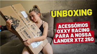 Unboxing  Guidão e acessórios Oxxy Racing [upl. by Annaed896]