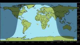 Day and Night World Earth Map with Sun and Moon position Every 24 hours 1 Moon Calculator 2Sun [upl. by Suivatnom]