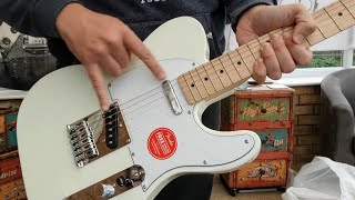 UNBOXING Squier By Fender Affinity Telecaster Arctic White Review [upl. by Anig490]