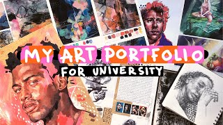 My Successful Illustration Portfolio for Applying to University  Advice [upl. by Nyraf299]