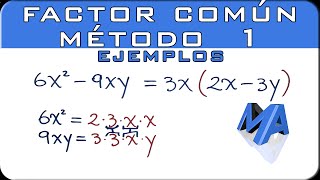 Factor comun metodo 1  Ejemplos [upl. by Stelle]