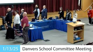 Danvers School Committee Meeting  11325 [upl. by Caldwell]