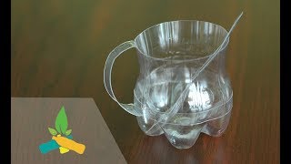 How to make cups from plastic bottles  DIY Tutorial [upl. by Dempstor534]