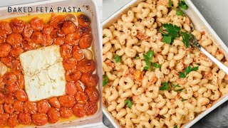 Baked Feta Pasta Tik Tok Viral Recipe [upl. by Enilegna]